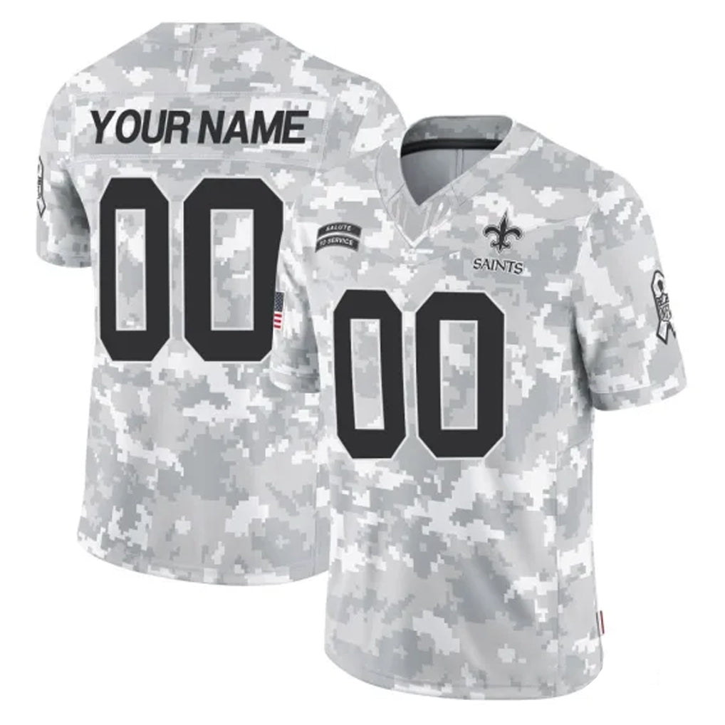 Mdoa Custom NO.Saints Arctic Camo Salute To Service Limited Game Any Name & Numbers Stitched Jerseys