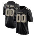 Mdoa Custom NO.Saints Black Carbon Fashion Home Game Any Name & Numbers Stitched Jerseys