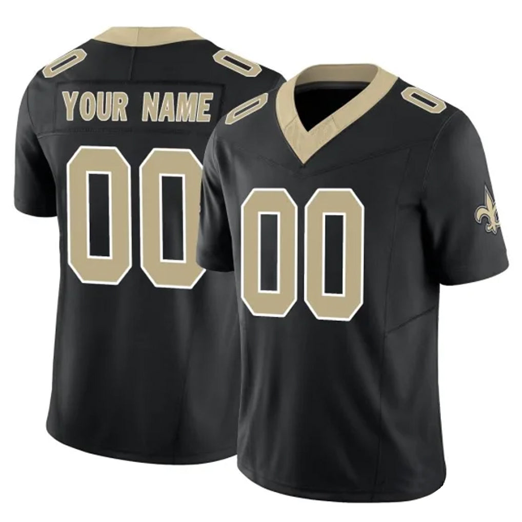 Mdoa Custom NO.Saints Black Limited Vapor F.U.S.E. Home Game Any Name & Numbers Stitched Jerseys