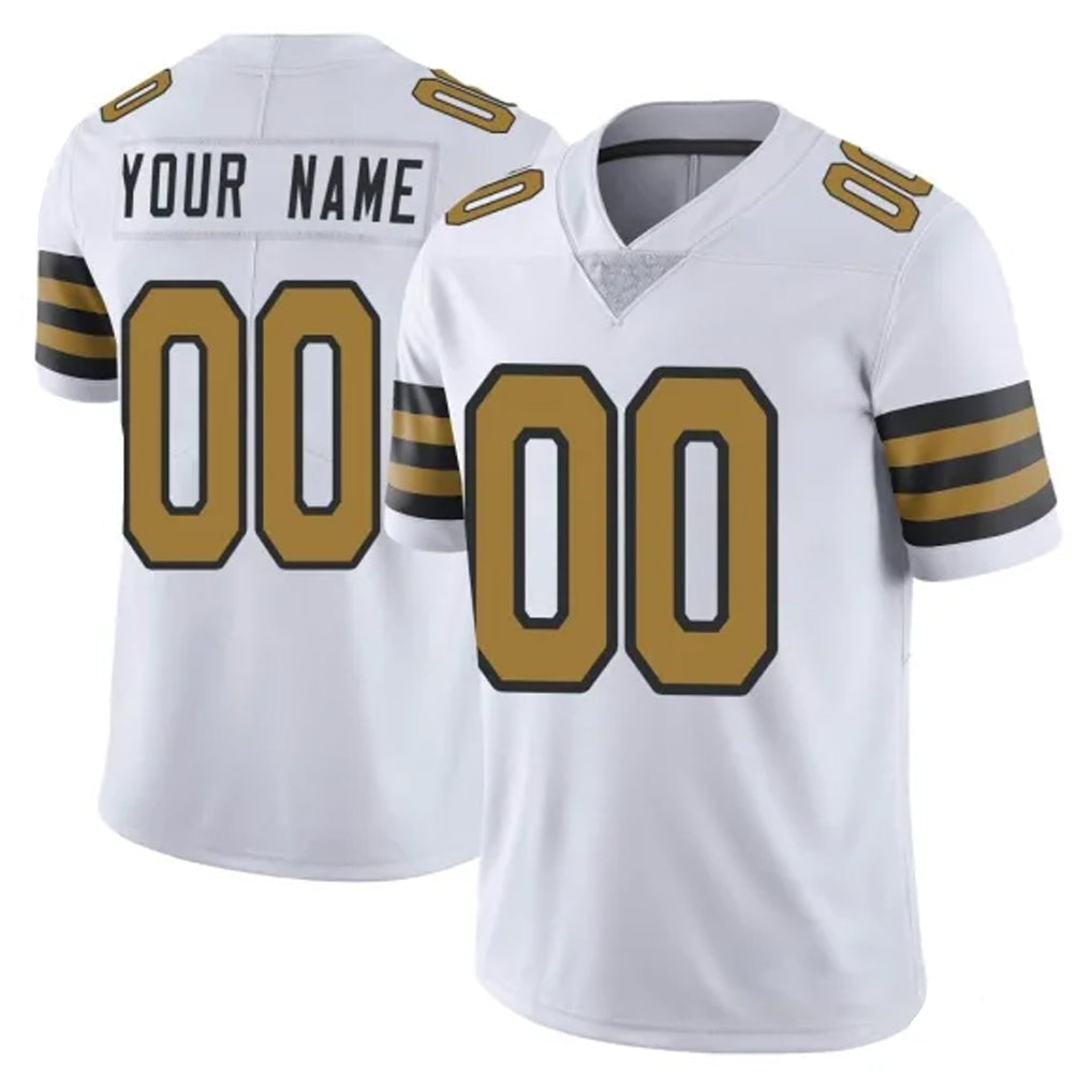 Mdoa Custom NO.Saints White Limited Color Rush Home Game Any Name & Numbers Stitched Jerseys