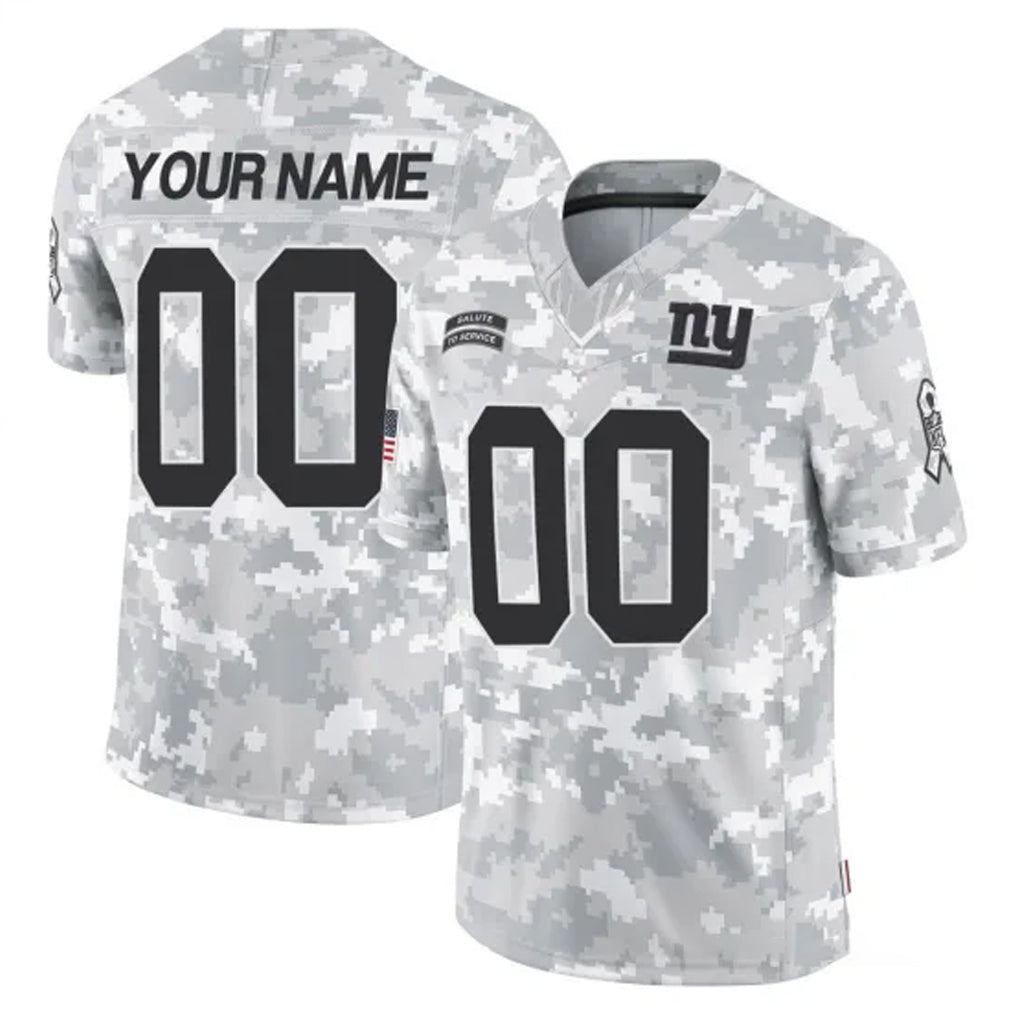 Mdoa Custom NY.Giants Arctic Camo Salute To Service Limited Game Any Name & Numbers Stitched Jerseys
