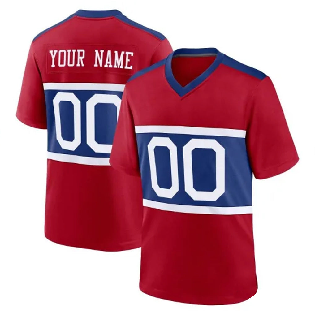 Mdoa Custom NY.Giants Red Century Home Game Any Name & Numbers Stitched Jerseys