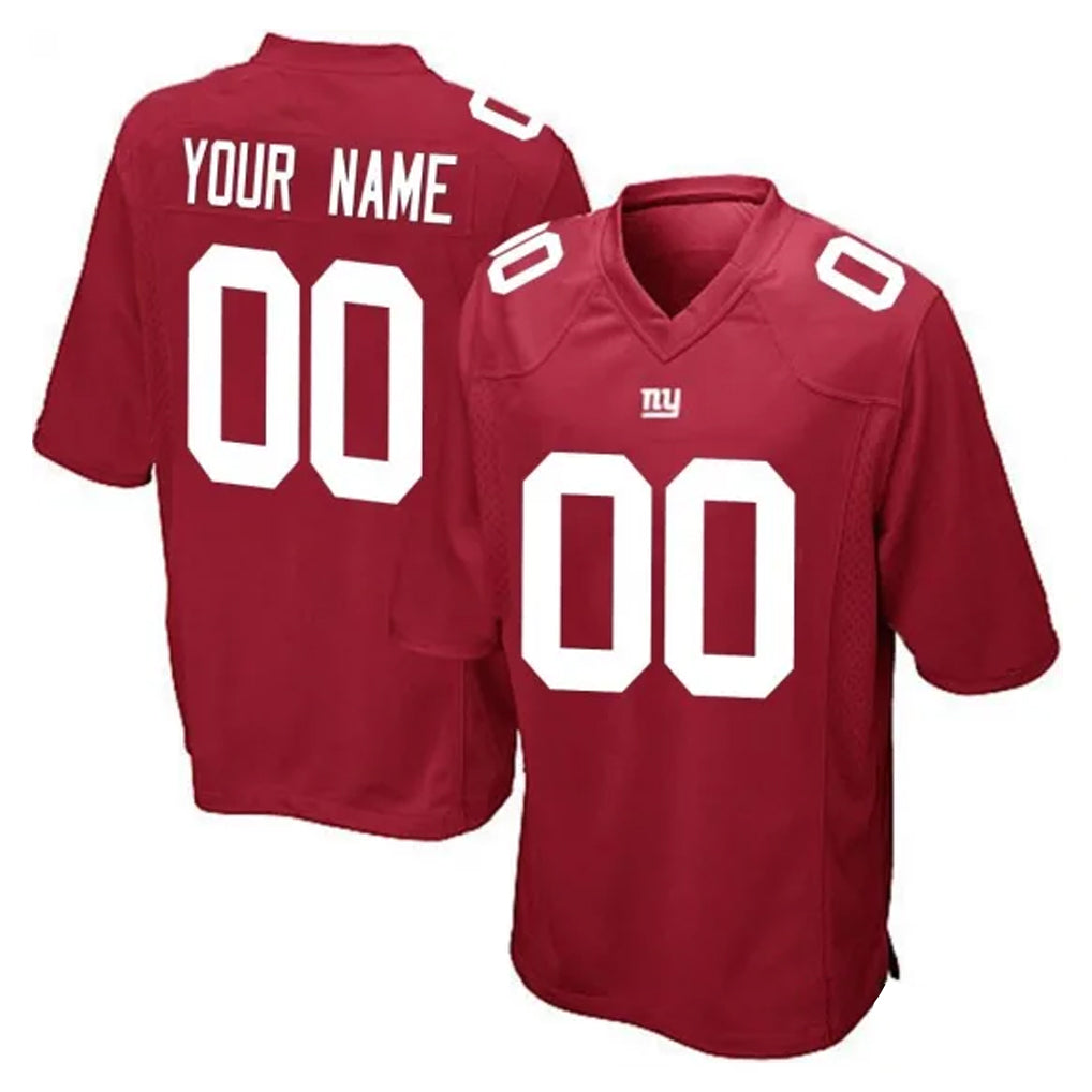 Mdoa Custom NY.Giants Red Home Game Any Name & Numbers Stitched Jerseys
