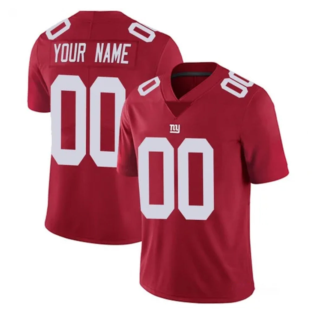 Mdoa Custom NY.Giants Red Limited Vapor Untouchable Home Game Any Name & Numbers Stitched Jerseys