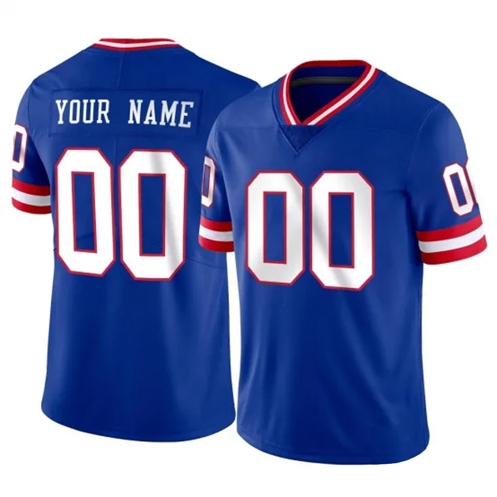 Mdoa Custom NY.Giants Royal Classic Vapor Home Game Any Name & Numbers Stitched Jerseys
