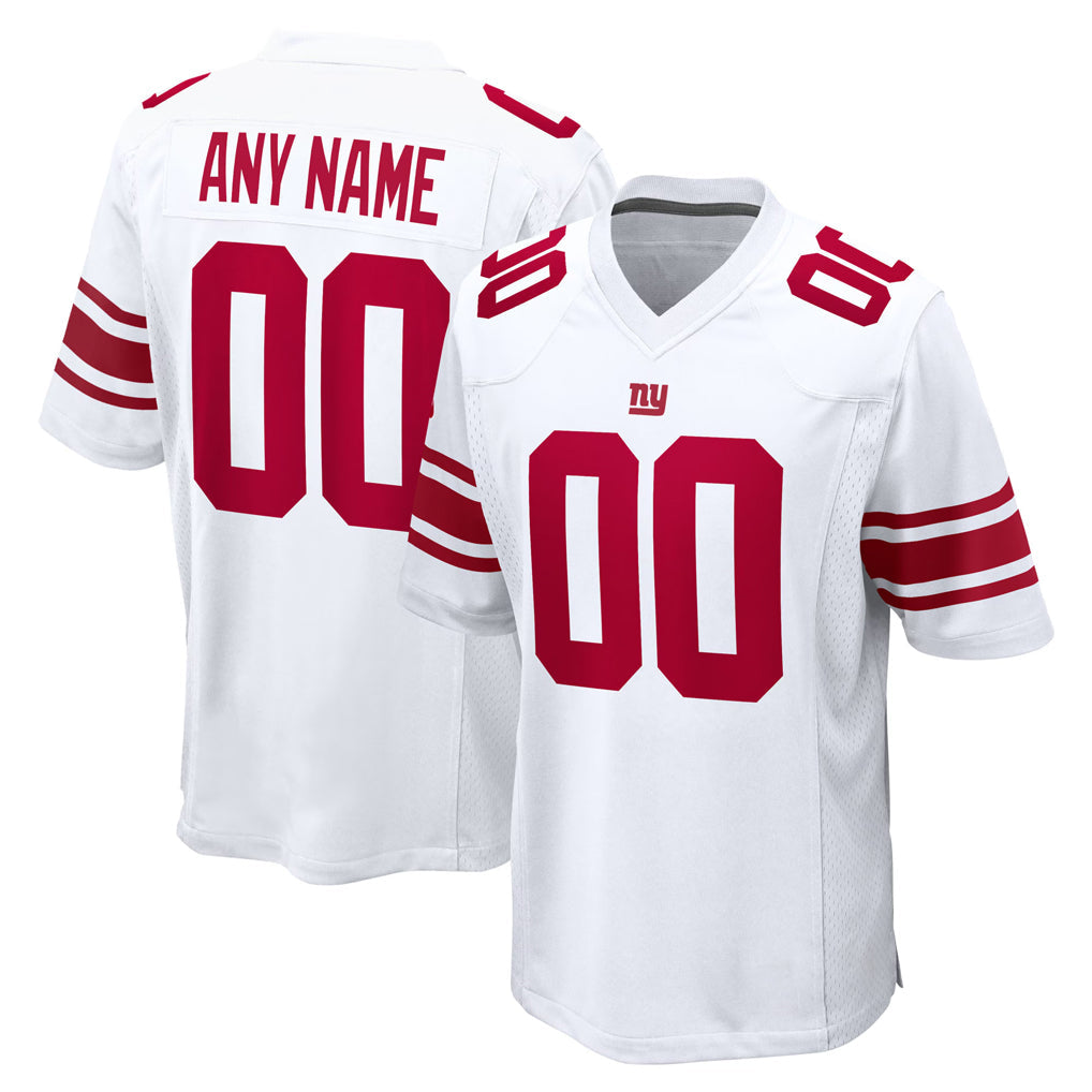 Mdoa Custom NY.Giants White Home Game Any Name & Numbers Stitched Jerseys