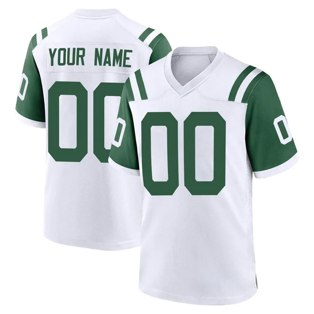 Mdoa Custom NY.Jets White Classic Home Game Any Name & Numbers Stitched Jerseys