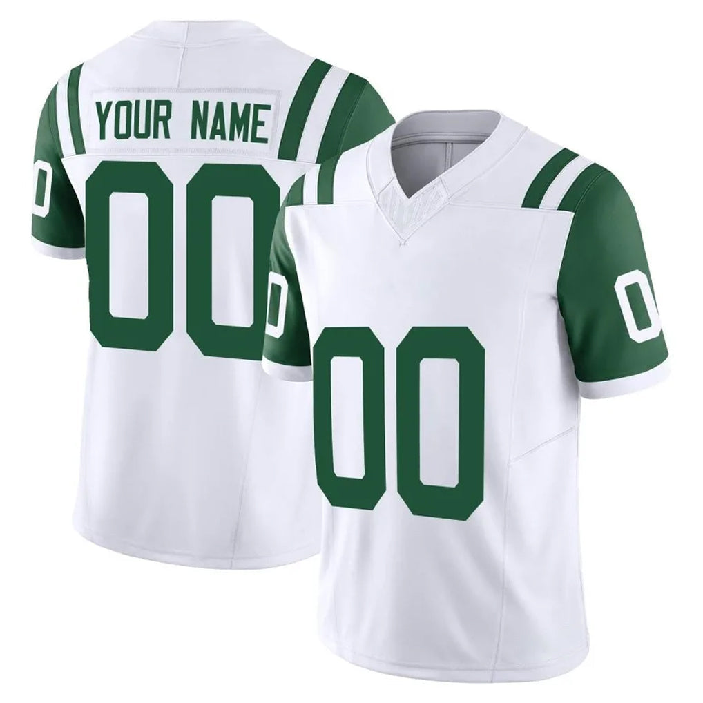 Mdoa Custom NY.Jets White Limited Classic Vapor F.U.S.E. Home Game Any Name & Numbers Stitched Jerseys