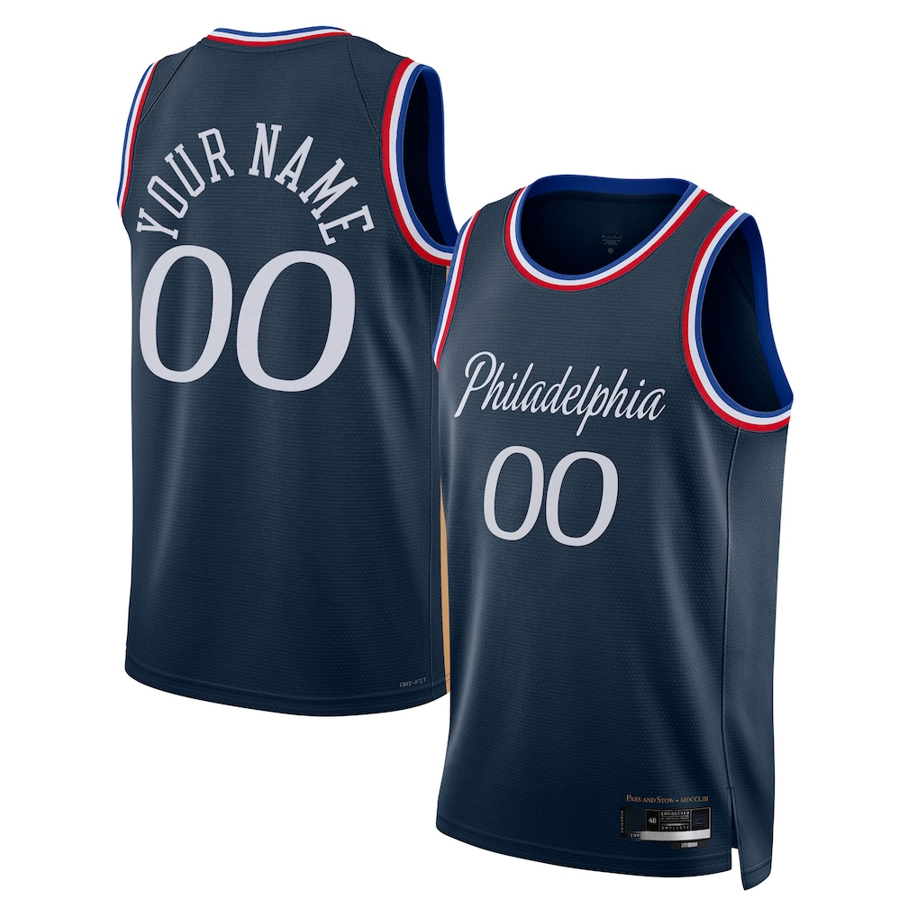 Mdoa Custom P.76ers Navy 202526 City Edition Swingman Jerseys