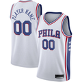 Mdoa Custom P.76ers White 2020-21 Swingman Jerseys - Association Edition