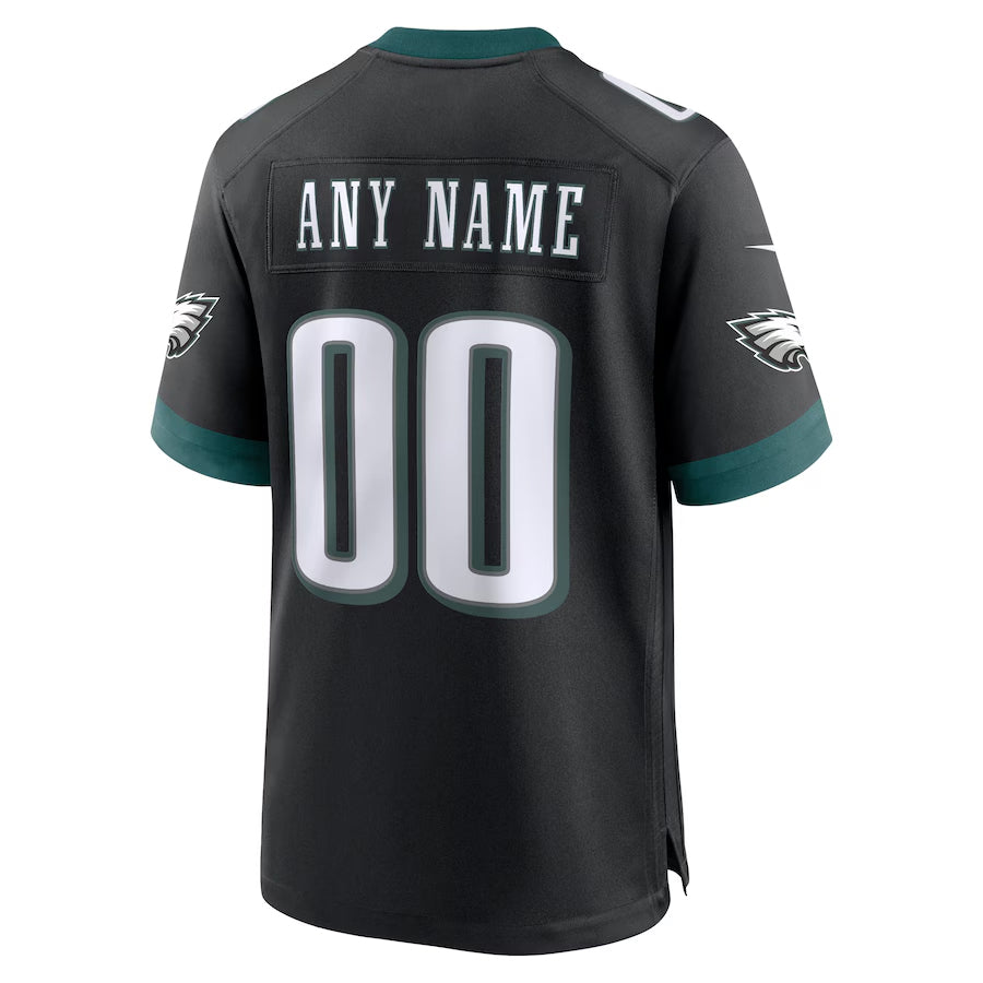 Mdoa Custom P.Eagles Black Stitched Alternate Game Stitched Jerseys