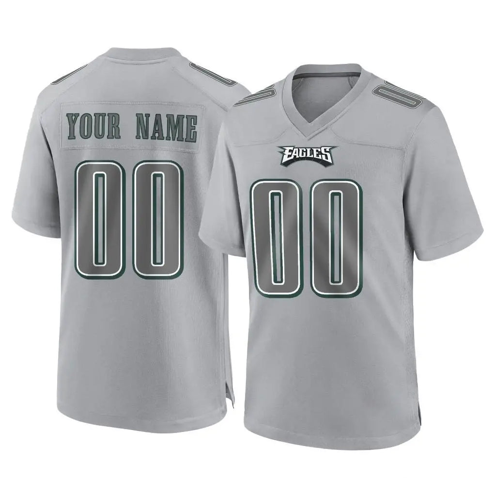 Mdoa Custom P.Eagles Gray Atmosphere Fashion Home Game Any Name & Numbers Stitched Jerseys