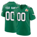 Mdoa Custom P.Eagles Green Kelly Alternate Super Bowl LIX Home Game Any Name & Numbers Stitched Jerseys