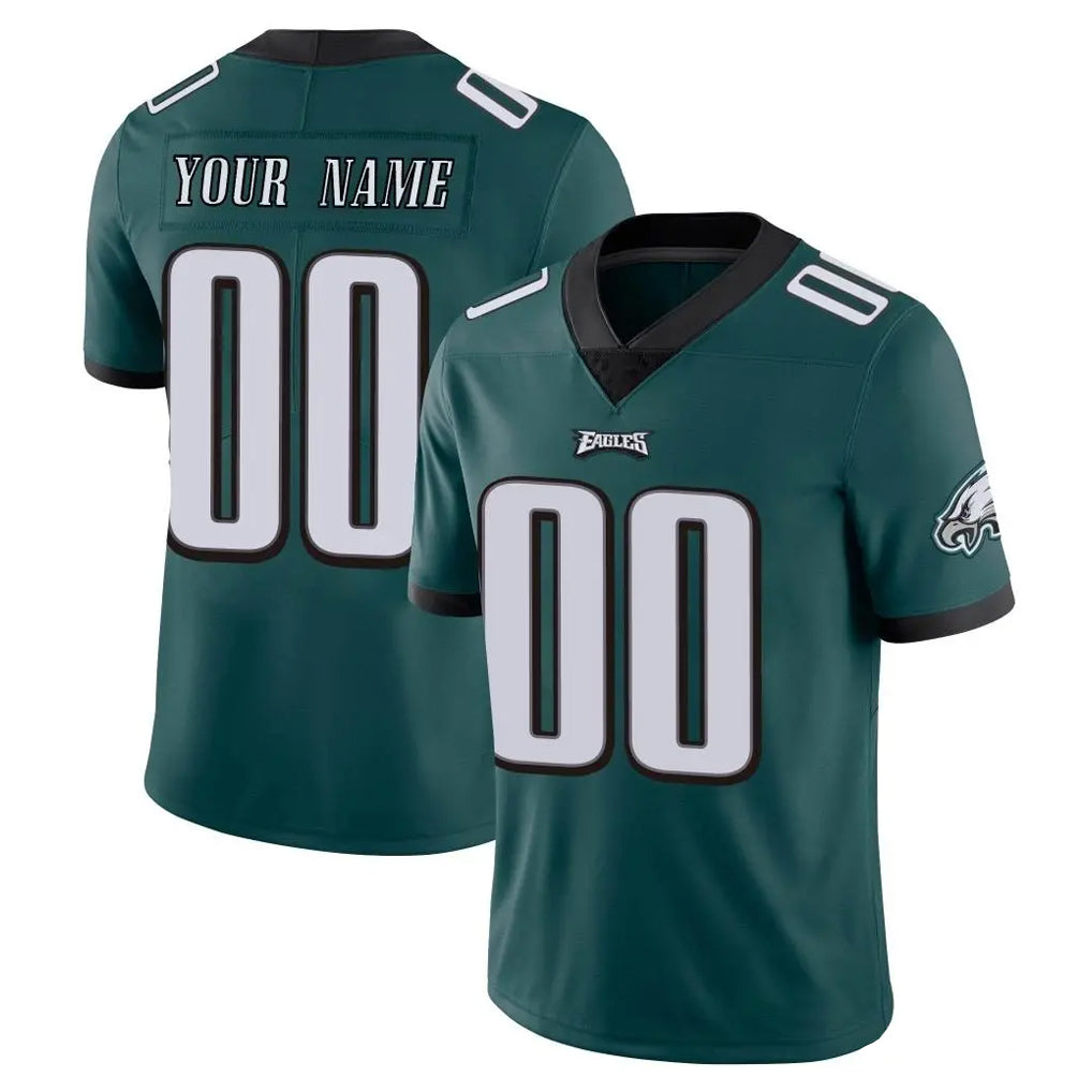 Mdoa Custom P.Eagles Team Color Green Vapor Untouchable Home Game Any Name & Numbers Stitched Jerseys