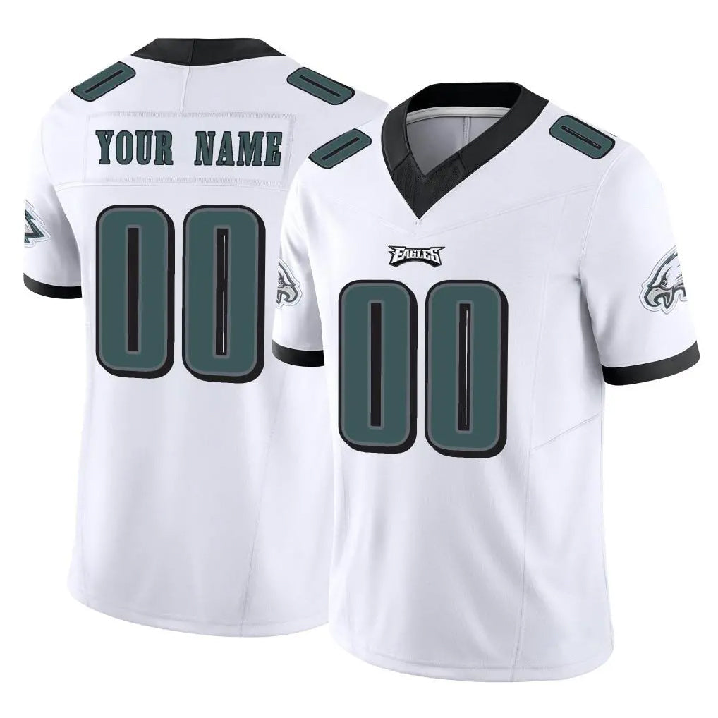 Mdoa Custom P.Eagles White Limited Vapor F.U.S.E. Home Game Any Name & Numbers Stitched Jerseys