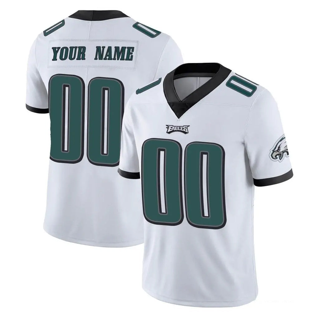 Mdoa Custom P.Eagles White Limited Vapor Untouchable Home Game Any Name & Numbers Stitched Jerseys