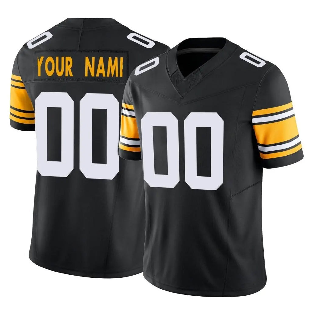 Mdoa Custom P.Steelers Black Limited Alternate Vapor F.U.S.E. Home Game Any Name & Numbers Stitched Jerseys