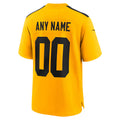Mdoa Custom P.Steelers Gold Alternate Game Stitched Jerseys