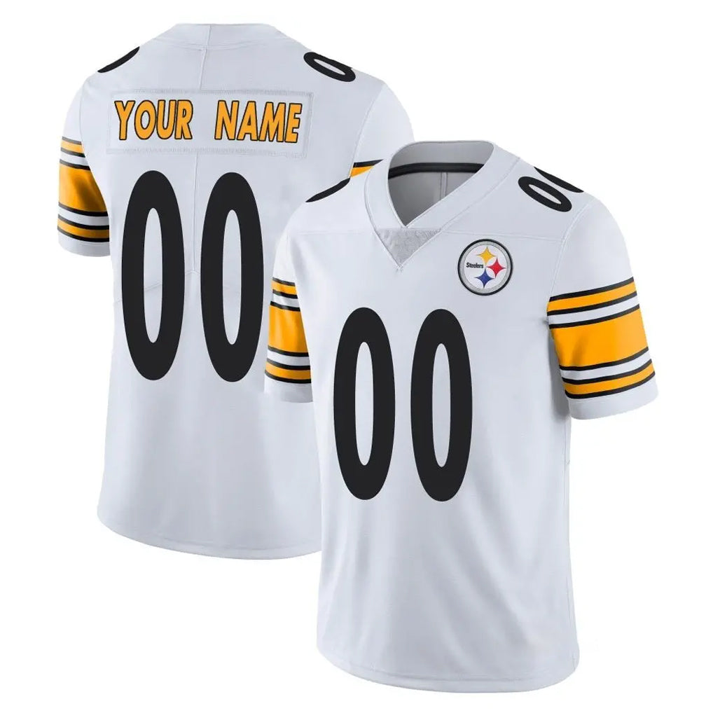 Mdoa Custom P.Steelers White Limited Vapor Untouchable Home Game Any Name & Numbers Stitched Jerseys