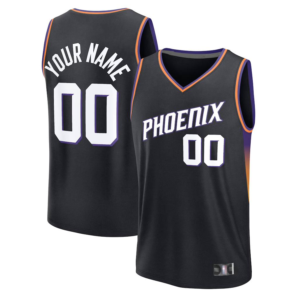 Mdoa Custom P.Suns Fanatics Black Fast Break Jerseys - Icon Edition