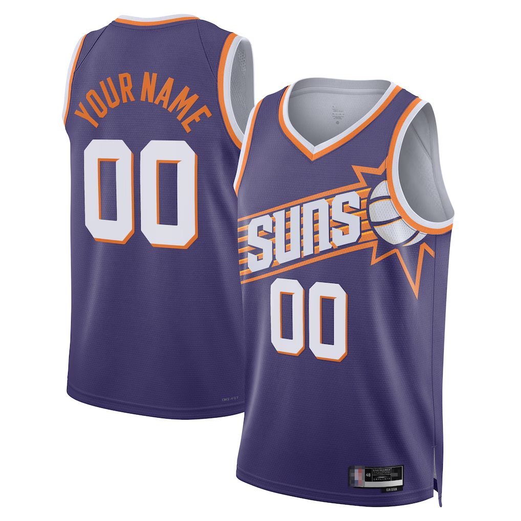 Mdoa Custom P.Suns Purple Swingman Jerseys - Icon Edition
