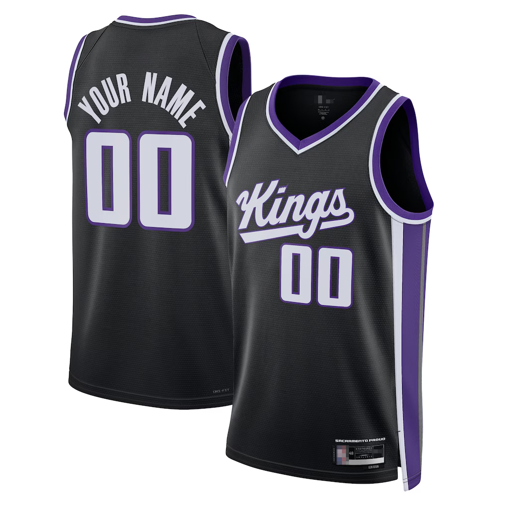 Mdoa Custom S.Kings Black Swingman Jerseys - Icon Edition