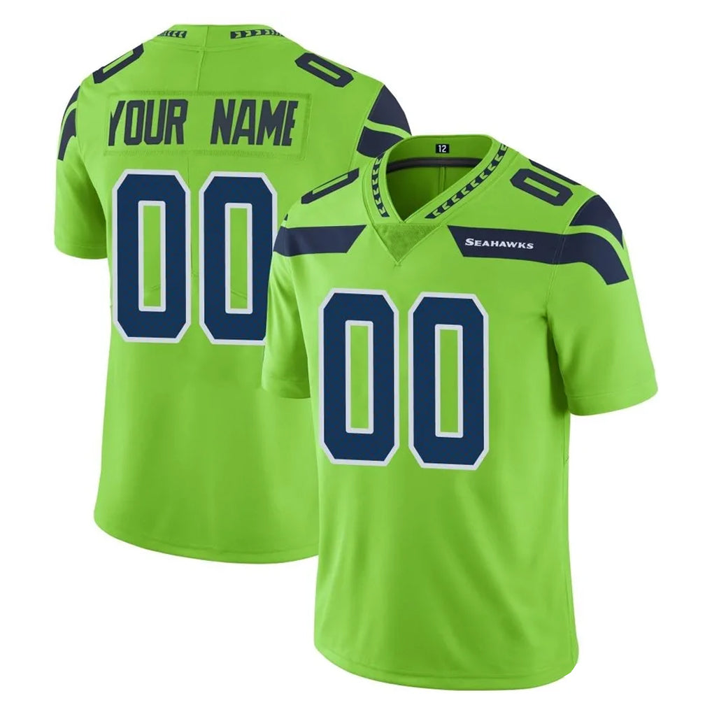 Mdoa Custom S.Seahawks Green Limited Color Rush Home Game Any Name & Numbers Stitched Jerseys