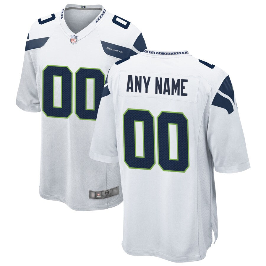 Mdoa Custom S.Seahawks White Home Game Stitched Jerseys