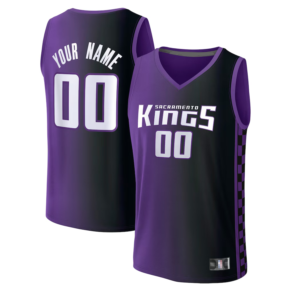 Mdoa Custom S.kings Fanatics Purple Fast Break Jerseys - Statement Edition
