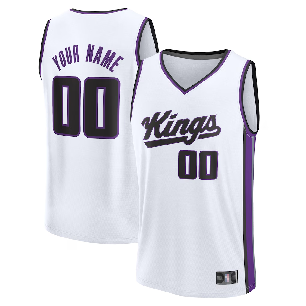 Mdoa Custom S.kings Fanatics White Fast Break Jerseys - Association Edition