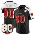 Mdoa Custom SF.49ers Black-White Limited 80th Rivalries Collection Home Game Any Name & Numbers Stitched Jerseys