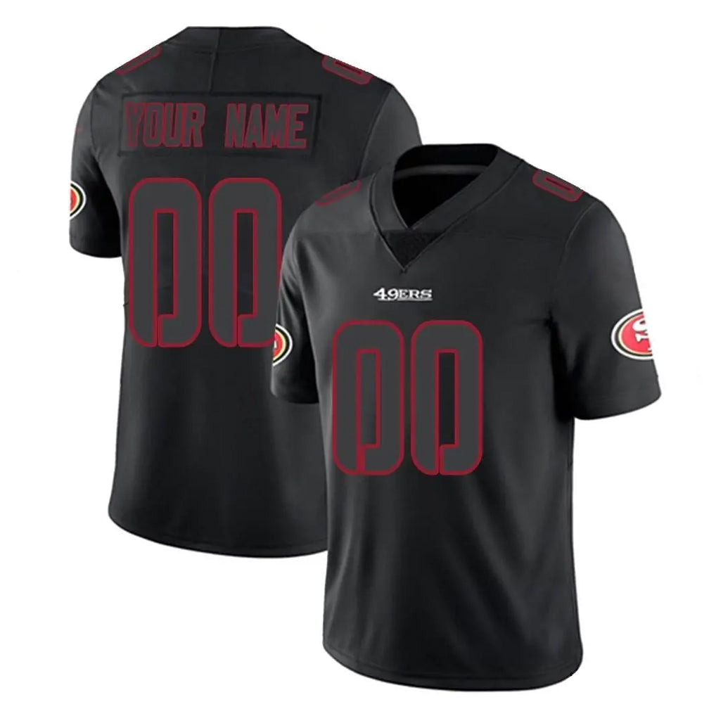 Mdoa Custom SF.49ers Black Impact Limited Home Game Any Name & Numbers Stitched Jerseys