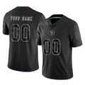 Mdoa Custom SF.49ers Black Limited Reflective Home Game Any Name & Numbers Stitched Jerseys
