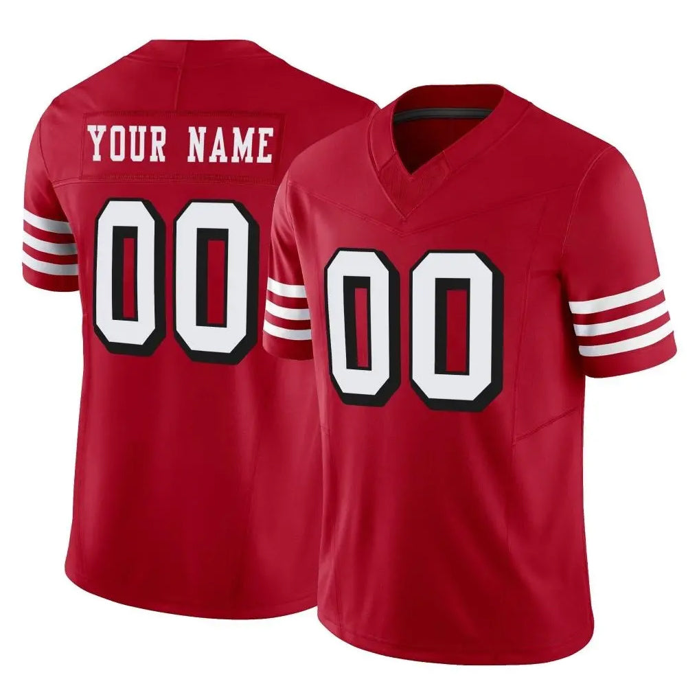 Mdoa Custom SF.49ers Red Limited Alternate Vapor F.U.S.E. Home Game Any Name & Numbers Stitched Jerseys