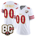 Mdoa Custom SF.49ers White Limited 80th Rivalries Collection Home Game Any Name & Numbers Stitched Jerseys