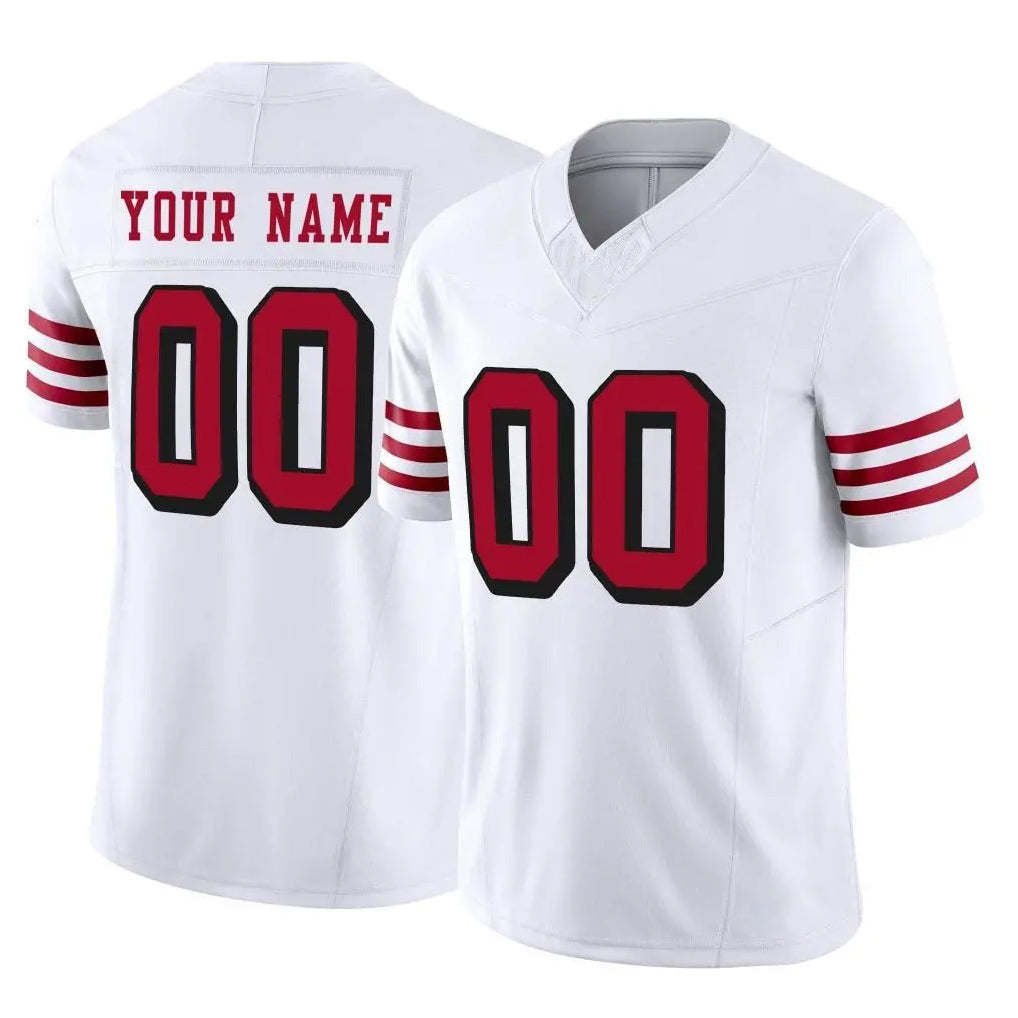 Mdoa Custom SF.49ers White Limited Alternate Vapor F.U.S.E. Home Game Any Name & Numbers Stitched Jerseys