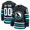Mdoa Custom S.Jose Sharks Black Alternate Premium Jerseys