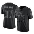 Mdoa Custom T.Titans Black Limited Reflective Home Game Any Name & Numbers Stitched Jerseys