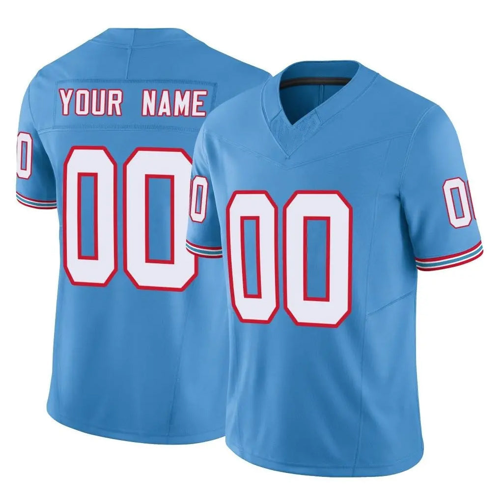 Mdoa Custom T.Titans Light Blue Limited Vapor F.U.S.E. Home Game Any Name & Numbers Stitched Jerseys