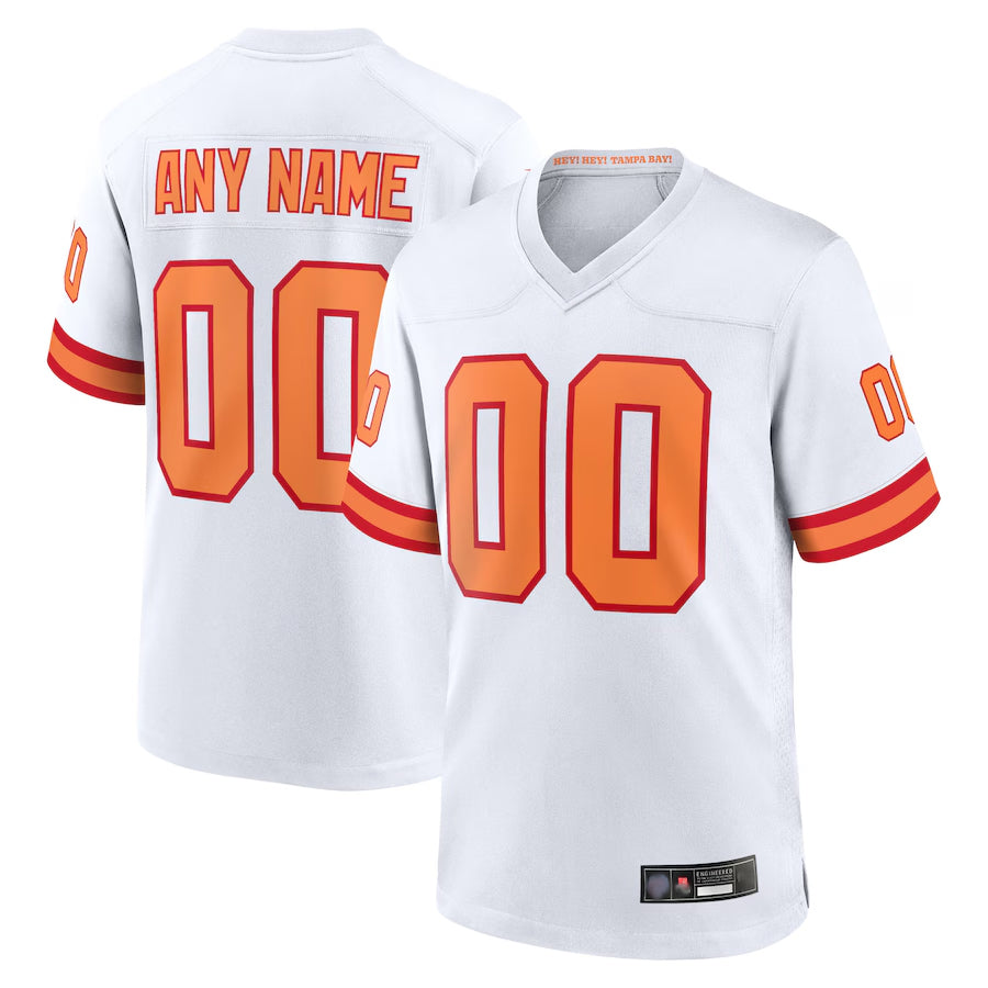Mdoa Custom TB.Buccaneers 50th Season White Home Game Stitched Jerseys
