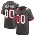 Mdoa Custom TB.Buccaneers Pewter Alternate Home Game Any Name & Numbers Stitched Jerseys