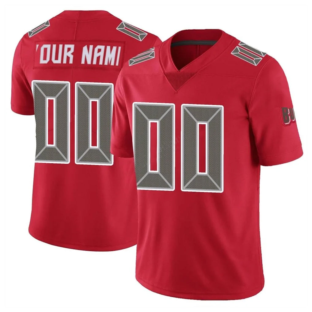 Mdoa Custom TB.Buccaneers Red Limited Color Rush Home Game Any Name & Numbers Stitched Jerseys