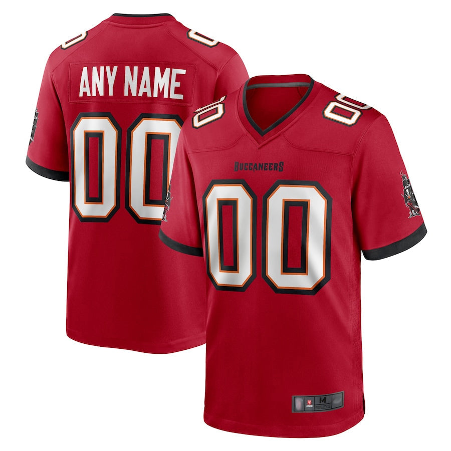 Mdoa Custom TB.Buccaneers Red Replica Game Stitched Jerseys