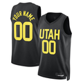 Mdoa Custom U.Jazz Black 2022-2023 Swingman Jerseys- Statement Edition