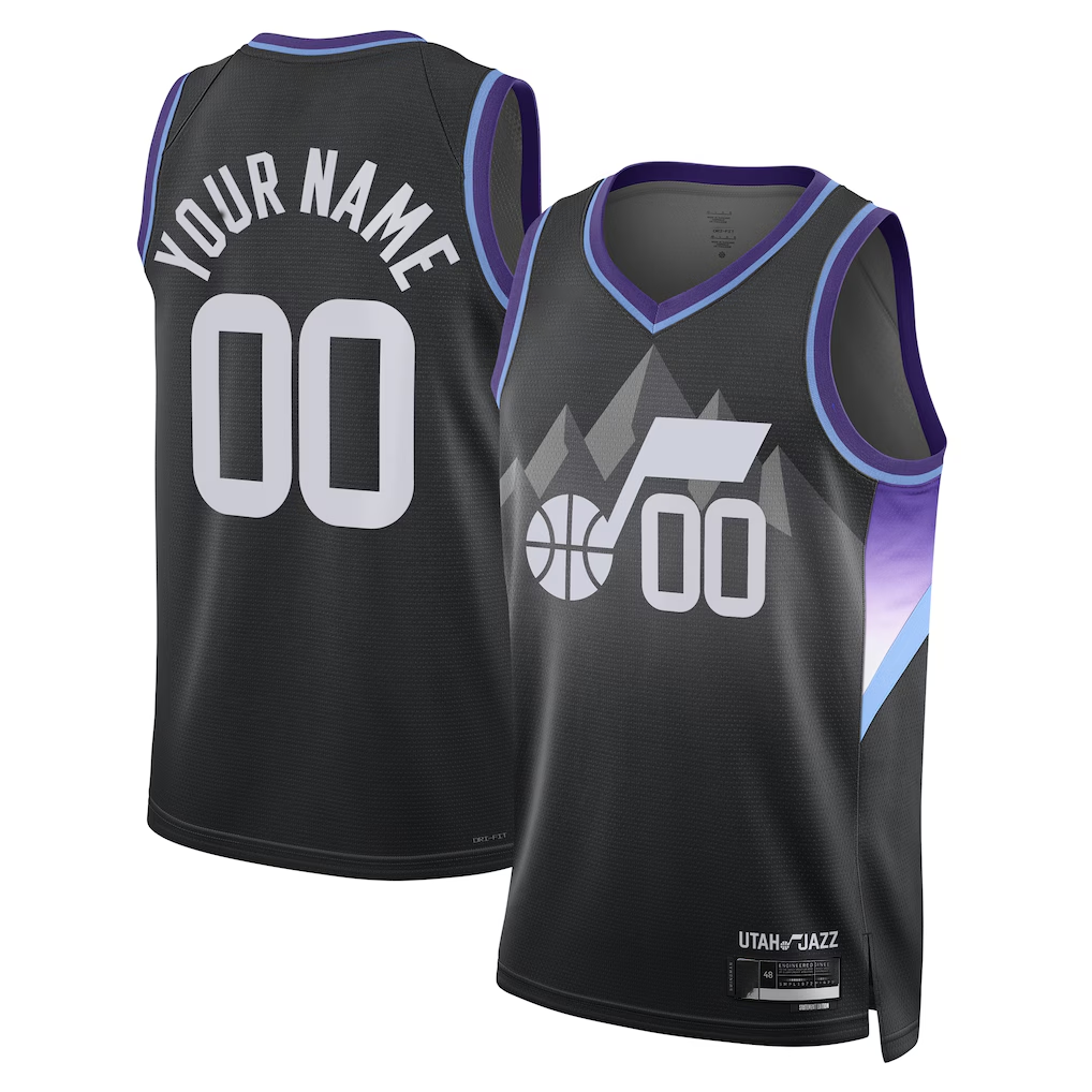 Mdoa Custom U.Jazz Black 2025 Swingman Jerseys - Statement Edition