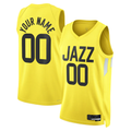 Mdoa Custom U.Jazz Gold Swingman Jerseys - Icon Edition