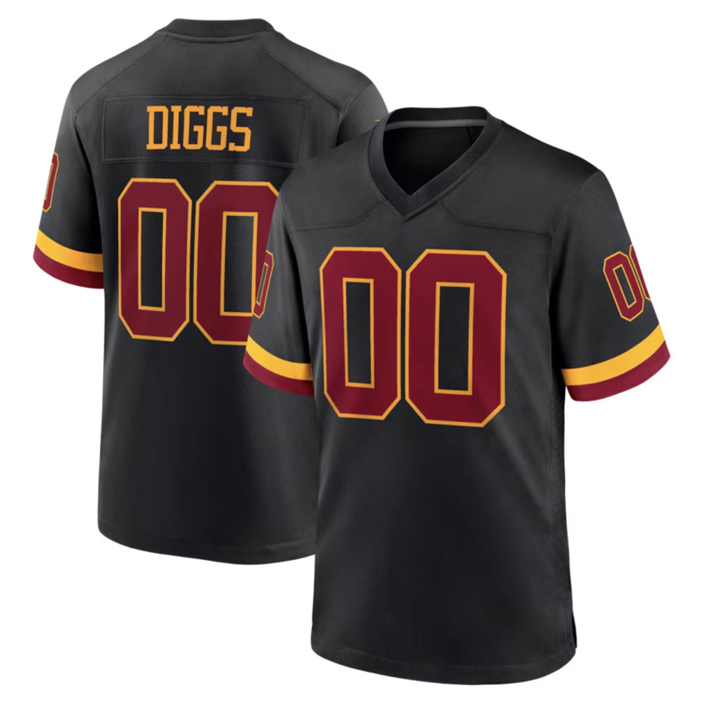Mdoa Custom W.Commanders Black Limited Home Game Any Name & Numbers Stitched Jerseys