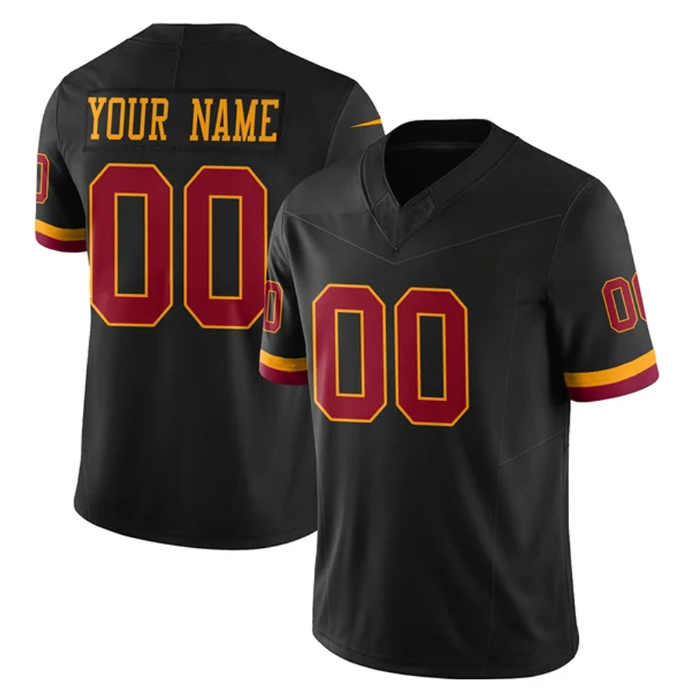 Mdoa Custom W.Commanders Black Limited Vapor Home Game Any Name & Numbers Stitched Jerseys