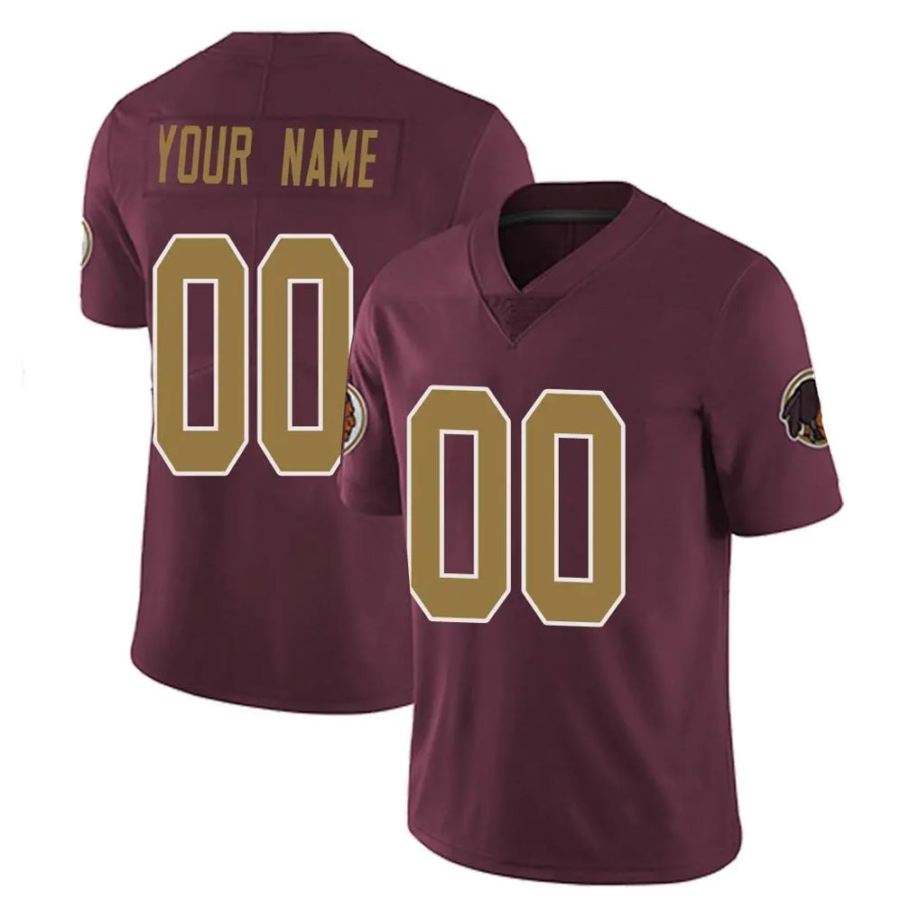 Mdoa Custom W.Commanders Burgundy Alternate Vapor Untouchable Home Game Any Name & Numbers Stitched Jerseys