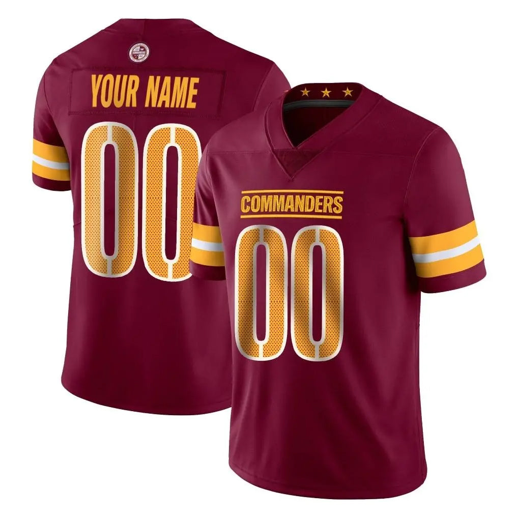Mdoa Custom W.Commanders Burgundy Limited Vapor Home Game Any Name & Numbers Stitched Jerseys